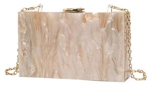 Vente en gros Pochette de luxe de bohème en résine époxy Sac à bandoulière tendance pour femme avec chaîne en bandoulière Cadeau parfait pour les soirées - Product Image 3