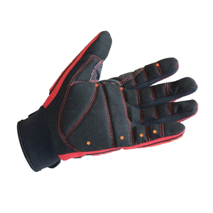 Fabricante profesional TPR Impact Oil Field Mechanic Guantes Minería Industria de perforación Guantes de cuero Logotipo personalizado - Product Image 4