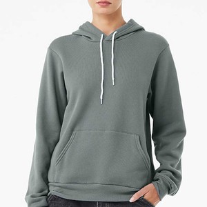 Sudadera con Capucha Bella Canvas Blanca Lisa con Logotipo Personalizado Bordado, Top Estampado Informal de Moda, Sudadera de Forro Polar de Invierno de Calidad - Product Image 3