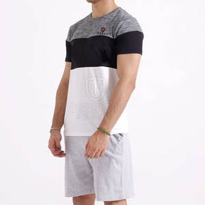 เสื้อยืดผ้าฝ้าย100% สำหรับผู้ชายดีไซน์ยอดนิยมสั่งทำ - Product Image 4