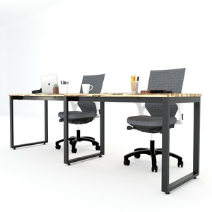 Escritorio Contemporáneo de Madera de Acacia para 2 Personas, 240x60cm, Muebles para el Hogar/Oficina HBWD037 - Product Image 3