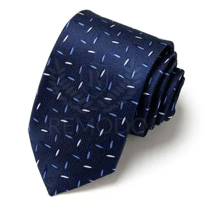 Оптовая продажа, тканые галстуки черного и синего цвета из полиэстера в елочку, мужской однотонный зажим для галстука