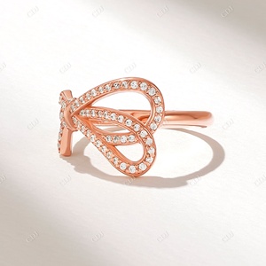 Anillo de diamante Natural para mujer, sortija de diamante Natural, diseño moderno, para el día de la madre - Product Image 6