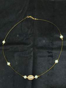 Bonito diseño, elegante conjunto de collar de cadena en tono dorado, hermoso collar, aspecto sencillo para mujer, para ropa de boda para mujer - Product Image 2