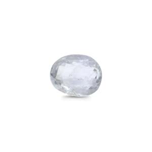 Zafiro Blanco Natural - 3.25 Quilates Corte Ovalado 1.5mm Tratado Térmicamente - Product Image 1
