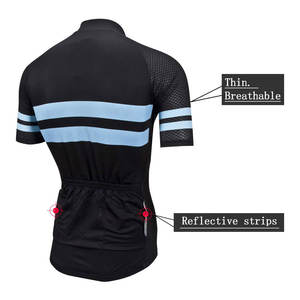 Conjunto de camiseta de ciclismo para hombre de equipo de carreras personalizado con características de talla grande, ropa de bicicleta y logotipo personalizado - Product Image 5