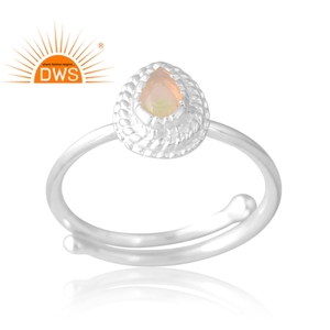 Best Design <b>Silver</b> Natural Ethiopian <b>Opal</b> Gemstone <b>Ring</b> Custom Jewelry For Women Gift For Her Stylish <b>Silver</b> Jewelry - Product Image 1