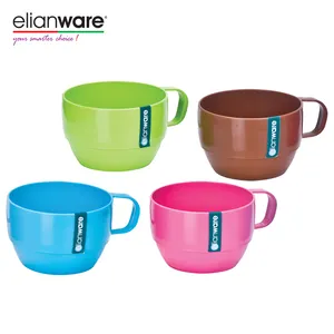 Elian ware Durable Valuable Combo Set Koi Kaffeetasse Tasse mit Kurven griff für Büro und Zuhause