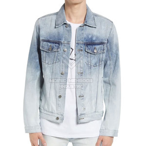 Vestes en jean pour hommes de haute qualité 100% coton respirant imperméable High Street Style prix de gros - Product Image 2