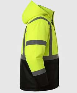 Chaqueta de Seguridad Impermeable de Alta Visibilidad |   Chaqueta de Trabajo Reflectante para Invierno |   OEM/ODM Disponible - Product Image 3