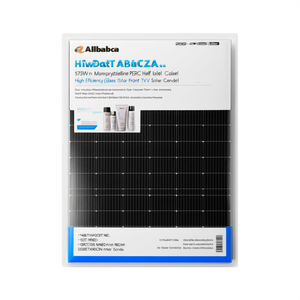 Panneau solaire monocristallin PERC demi-cellule Hiwatt Solar 575W, haute efficacité, face en verre, certifié TUV - Product Image 2
