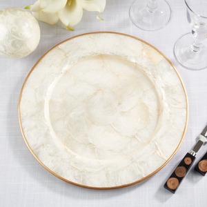 Plato de presentación de concha de capiz al por mayor, buena elección, mantel individual con incrustaciones de MOP, precio económico de proveedor directo - Product Image 3