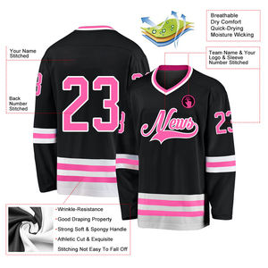 Design personnalisé Logo imprimé pour hommes OEM ODM Service Maillot de hockey sur glace personnalisé Maillot de hockey en ligne à sublimation de Chine - Product Image 3