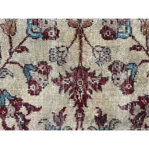 พรมวินเทจตุรกีขนาด 4.6x7.7 ฟุต พรมปูพื้น พรมลายจุดสีแดง - Product Image 5