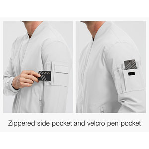 Venta al por mayor de diseñador de talla grande de los hombres de la chaqueta de bombardero Casual Plain Blank Golf ligero cortavientos chaqueta de bombardero para los hombres - Product Image 5