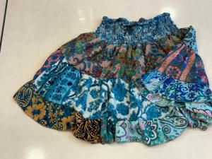 กระโปรงสั้นสำหรับผู้หญิงกระโปรงสั้นพิมพ์ลายแบบเป็นชั้นๆสไตล์ฮิปปี้โบฮีเมียนดีไซน์ใหม่ชุดปาร์ตี้กระโปรงสั้นเอวสูงสำหรับผู้หญิง - Product Image 5