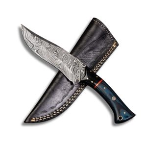 Haute qualité personnalisable damas acier Skinner couteau manche en bois pour la chasse industrielle dépouillement parfait bricolage cadeau d'anniversaire OEM - Product Image 1