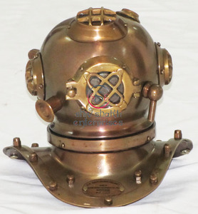 Casco de buceo para buzos de latón marino coleccionable, casco de buceo náutico de aguas profundas HECHO DE Metal con acabado de buceo - Product Image 4