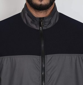 Venta al por mayor logotipo impreso personalizado hecho de gran tamaño liso en blanco de los hombres de poliéster ligero chaqueta de invierno de los hombres - Product Image 5