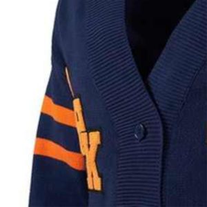 เสื้อสเวตเตอร์ถักคอวีสำหรับผู้ชายเสื้อสเวตเตอร์ผ้าฝ้ายลายขวางพิมพ์โลโก้ได้ตามต้องการสำหรับฤดูหนาว - Product Image 3