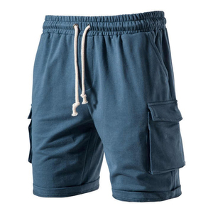 Short d'entraînement décontracté pour hommes Poche de sport personnalisée en polyester et coton mélangé sérigraphie Logo Poche de sport respirante et respirante - Product Image 1