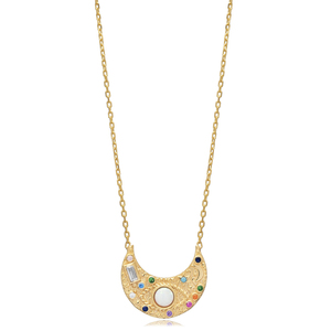 Opale Pierre Lune Forme En Argent Sterling Charme Collier Turc Fabriqué À La Main En Gros Bijoux Fine Jewellery - Product Image 6
