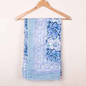 Handmade Block Print Sarong Summer Scarf <b>Women</b> Indian <b>Shawl</b> Boho Scarf Beach Coverup Travel <b>Shawl</b> Vacation Sarong Bikini Coverup - Product Image 1