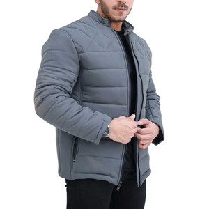 High Quality Men Canvas Puffer <b>Jacket</b> Hooded <b>Heated</b> Winter Wear Custom Logo Cotton Lining Silk Lining - Product Image 2