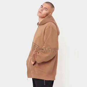 Nueva Sudadera con Capucha Personalizada con Cremallera, Sudadera de Algodón con Cremallera Completa, Estilo Desgastado y Decolorado por el Sol, Sudadera Holgada para Hombre - Product Image 3