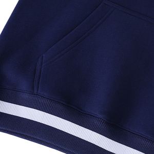 Sweat à capuche unisexe premium Winter Jackson State Navy Prep, poche kangourou, capuche double couche, graphismes de tigre blanc, équipement pour fans - Product Image 3