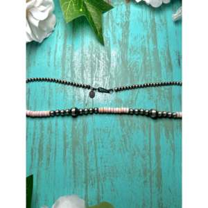 Collar Navajo con Concha Rosa y Plata de Ley, Cadena Clásica Religiosa de Moda con Perla para Fiesta o Regalo - Product Image 2