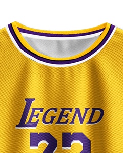 Camiseta de Baloncesto Personalizable para Hombre, Impresa en la Parte Delantera, Sin Mangas, Cuello en V, Corte Atlético, 100% Poliéster, Transpirable y que Absorbe la Humedad - Product Image 4