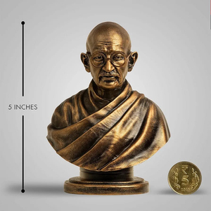 Escultura Mahatma Gandhi-5 PULGADAS, Color Bronce Antiguo - Product Image 2
