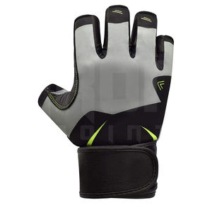 ถุงมือยกน้ำหนักแบบครึ่งนิ้วสำหรับผู้ชายผู้หญิงถุงมือยกน้ำหนักแบบปรับแต่งได้สีทึบดีไซน์ที่ดีที่สุด - Product Image 2