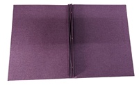 Porte-menu A4 finition lin, fixation facile par vis, logo gravé au laser sur bois, couleur personnalisée, certifié ISO9001, fournitures pour hôtels et restaurants