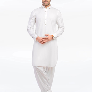 Salwar Kameez pour hommes pakistanais, tenue musulmane traditionnelle moderne pour mariage, Eid, bureau, vêtements décontractés, marque personnalisée - Product Image 1