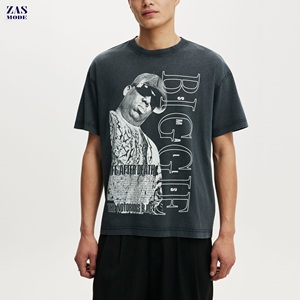 เสื้อยืดคอตตอน 100% พิมพ์ลายการ์ตูน น้ำหนักเบา ทรงปกติ แบบยูนิเซ็กซ์ สั่งทำได้ ขายส่ง สินค้ามาใหม่ ไม่หด แห้งเร็ว - Product Image 1