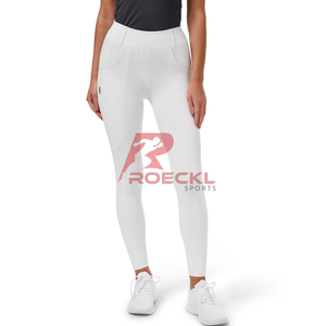 Pantalones de montar ligeros ajustados para mujer, transpirables, elegantes, cómodos, de larga duración, para montar a caballo al aire libre - Product Image 4