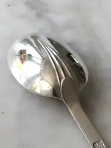 Cuchara de boda de diseño Simple de acero inoxidable hecha a mano de La India para postres, utensilios de cocina, restaurante, juegos de cucharas de comida de mesa - Product Image 2