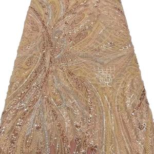 Nouveautés Sequin French Lace Swiss Voile Lace tissu coton dentelle pour hommes - Product Image 6