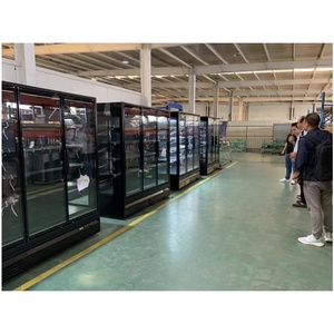 Vitrine réfrigérée commerciale Multidecks à <span class=keywords><strong>4</strong></span> portes de supermarché, mince, avec porte en verre enfichable, réfrigérateur présentoir vertical - Product Image 5