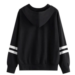 เสื้อฮู้ดสตรีแขนยาวถักนิตติ้ง วัสดุคุณภาพดีที่สุด สไตล์สตรีทแวร์ ระบายอากาศได้ดี เป็นมิตรกับสิ่งแวดล้อม สามารถปรับแต่งโลโก้ด้านหน้าได้ - Product Image 3