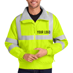 Chaqueta de trabajo de seguridad reflectante de alta visibilidad de invierno Chaqueta de trabajo de construcción y seguridad personalizada impermeable con múltiples bolsillos - Product Image 1