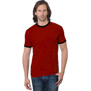 เสื้อยืดคอกลมแขนสั้นสำหรับผู้ชายผ้าคอตตอนดิจิทัลป้องกันรอยยับโลโก้ทีมแบรนด์บริษัทของ100% - Product Image 4