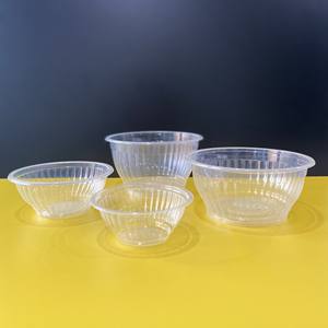 Nouveau style 2025 écologique Super qualité fabricant PP bol en plastique 20/28oz Transparents pour collation salade avec couvercle - Product Image 1