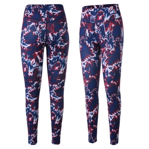 Custom Wholesale Custom Printed Womens <b>Leggings</b> High Quality Sublimation Yoga Pants with Pockets Gym Fitness Activewear - Product Image 5