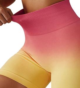 Wholesale Custom Made Tie Dye High Waisted Yoga <b>Shorts</b> Sexy <b>Tight</b>-Fit Soft Colors Gym Workout <b>Shorts</b> High Quality at Cheap Price - Product Image 6