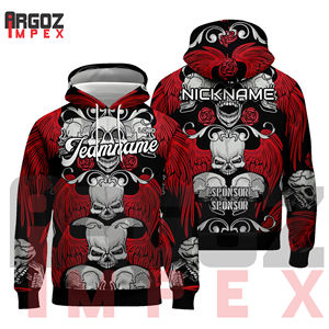 Sudaderas con capucha informales de poliéster 100% Premium para hombre Gráficos de impresión sublimada vibrante y diseños bordados para invierno - Product Image 3