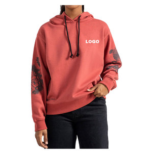 Personnalisé femmes tricoté imprimé anti-rides respirant sweat durable hiver rue mode avant Logo fabriqué sur commande - Product Image 3