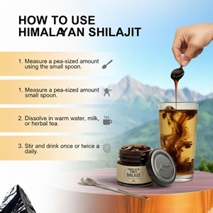 2025 superventas grado dorado negro brillante 100% resina pura de Shilajit del Himalaya excelente calidad suplemento orgánico a granel indio - Product Image 4